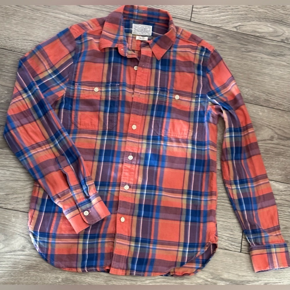 ✨ Lucky Brand Men’s Plaid Shirt – 100% Cotton, Size Small ✨ - Picture 10 of 13